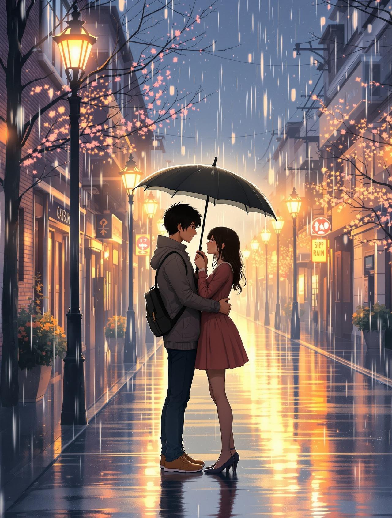 Al漫剧黄 - 雨天的告白 - 双向奔赴 Al漫剧黄 - 雨天的告白